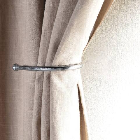 2 Pcs Curtain Holdback for Curtains Wall Mounted Metal Drapery Hook for Door Window Treatment- By Deco Window
