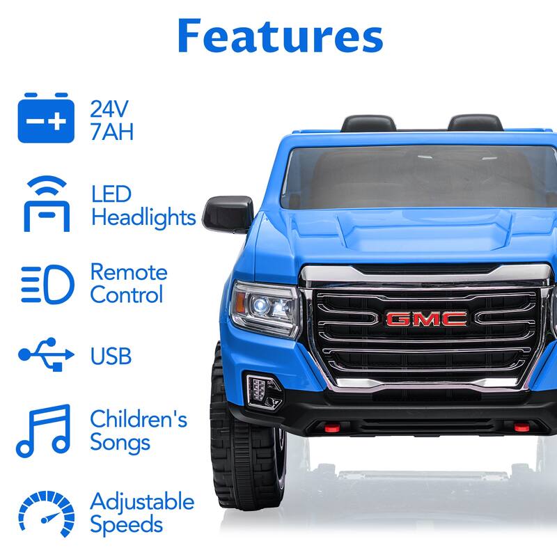 24V 2 Seater Ride-On Truck Car, 7AH Authorized Universal Battery Powered Electric Car