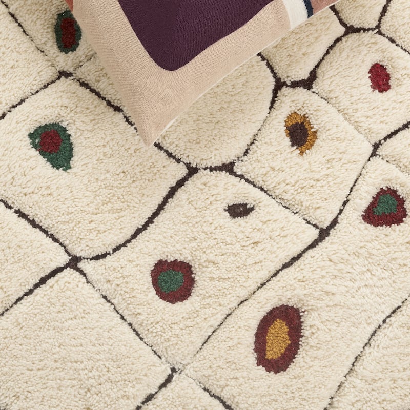 SAFAVIEH Handmade Casablanca Roslinde Shag Boho Wool 1-inch Rug
