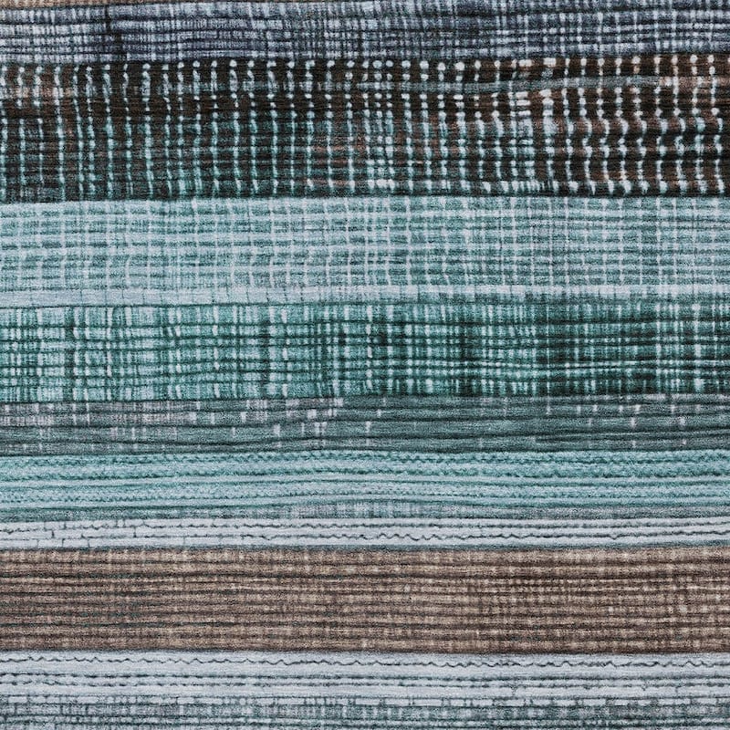 HomeRoots Striped Transitional Rectangle Outdoor Rug