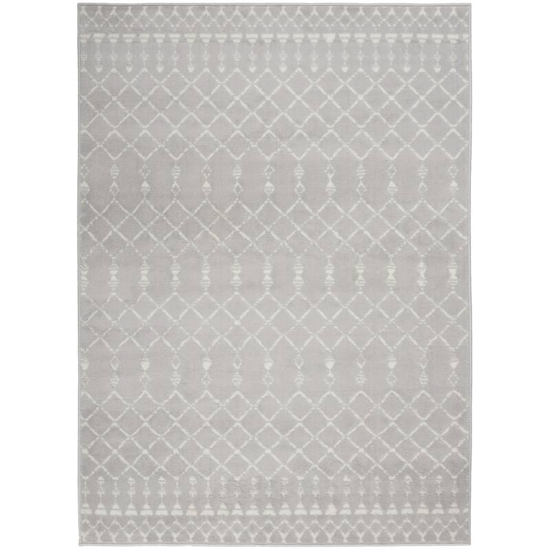 Power Loomed Geometric Modern Stain Resistant Area Rug
