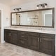 preview thumbnail 7 of 21, Fora Modern Farmhouse 4-Light Glass Bathroom Vanity Lights Rustic Metal Wall Sconces