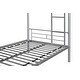 preview thumbnail 13 of 13, Silver Twin over Twin Metal Bunk Bed with Safety Guardrail