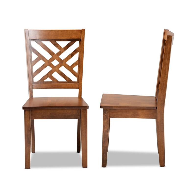 Caron Modern and Contemporary Transitional 2-Piece Dining Chair Set