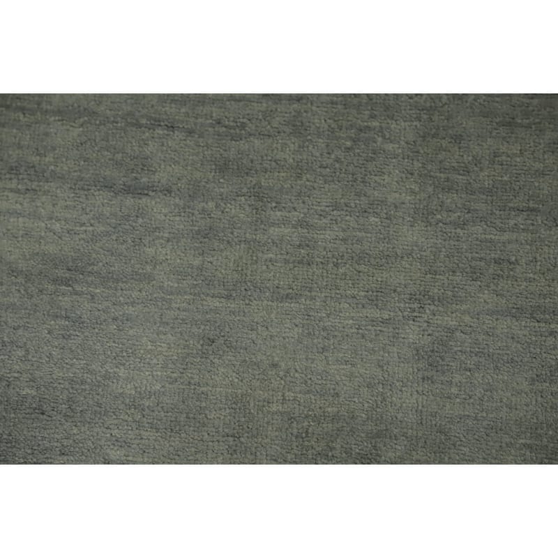 Vegetable Dye Modern Gabbeh Turkish Area Rug Handmade Wool Carpet - 11' 4'' X 10' 0''