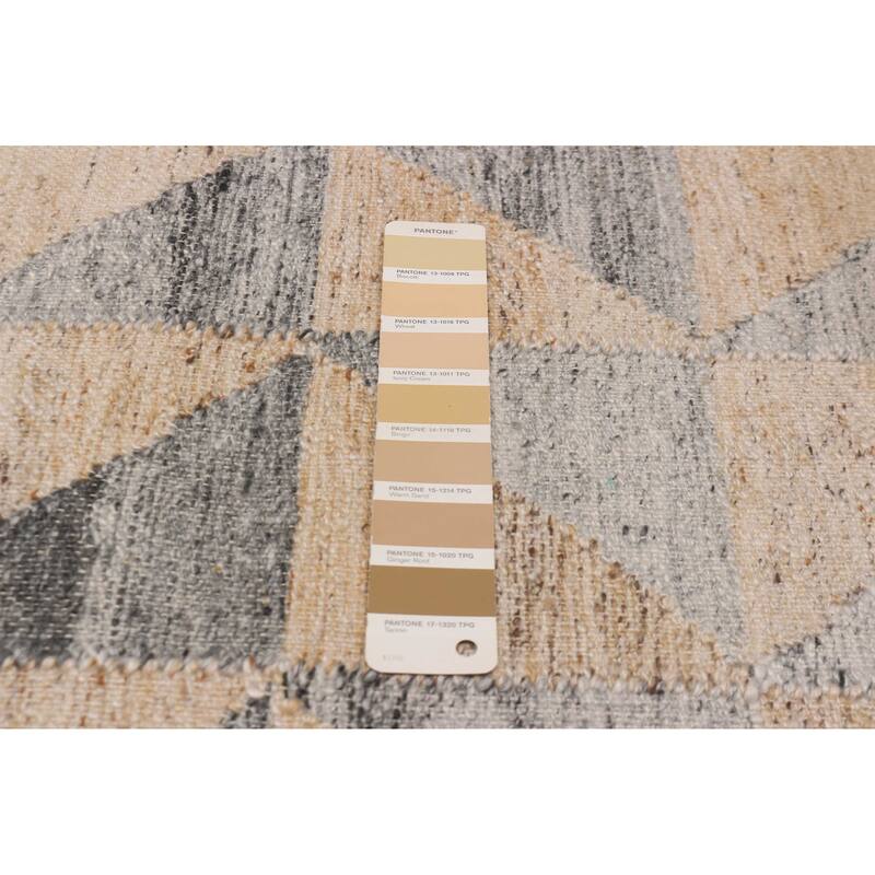 Ankara FW Beige, Grey Kilim 5'1" x 8'1" - 5'1 x 8'1