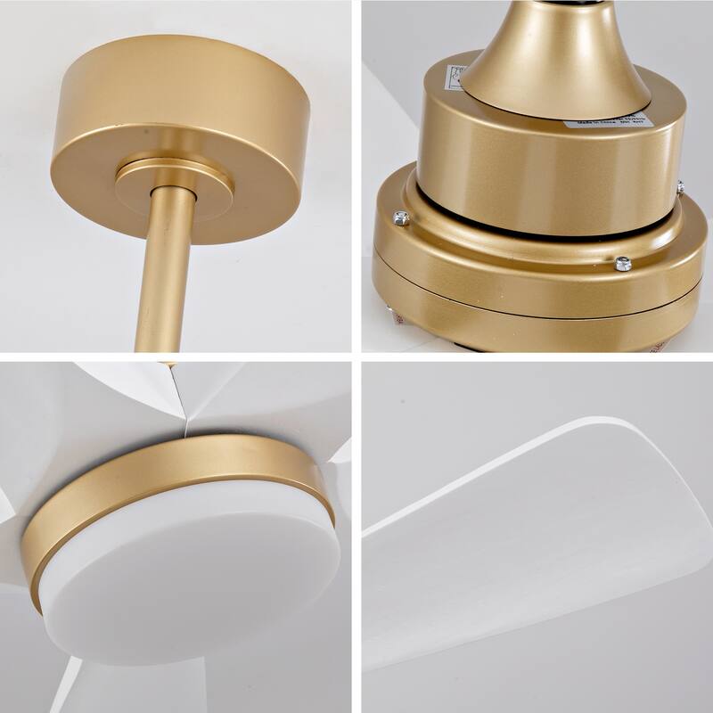 42" Ceiling Fan w/ Dimmable LED Light Remote Control Reversible DC Motor