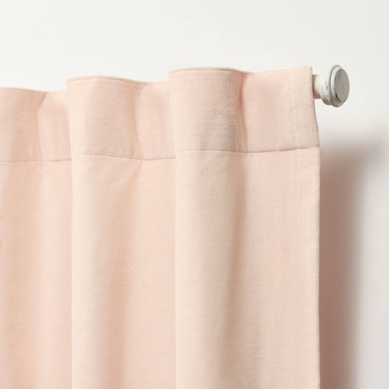 Lauren Ralph Lauren Velvety Back Tab/Rod Pocket Curtain Single Panel