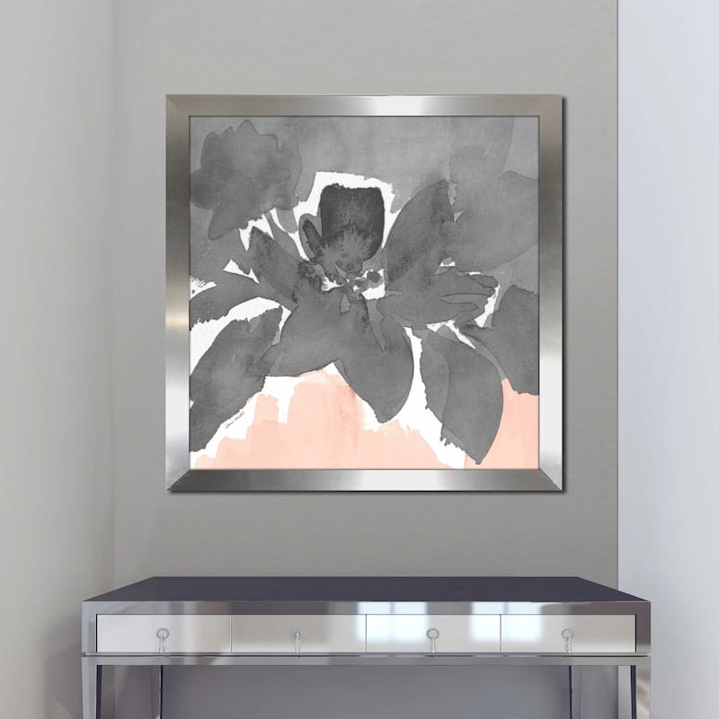 "Gray Modern Fleur I (Square)" Print on Acrylic