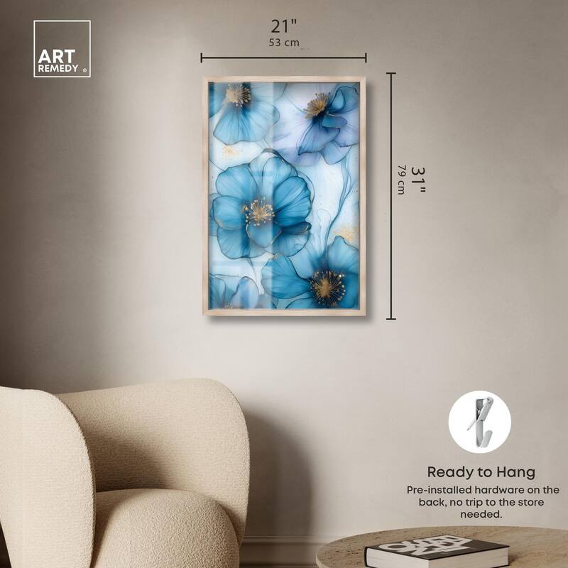 Gilded Cyanescence Shadowbox by Art Remedy
