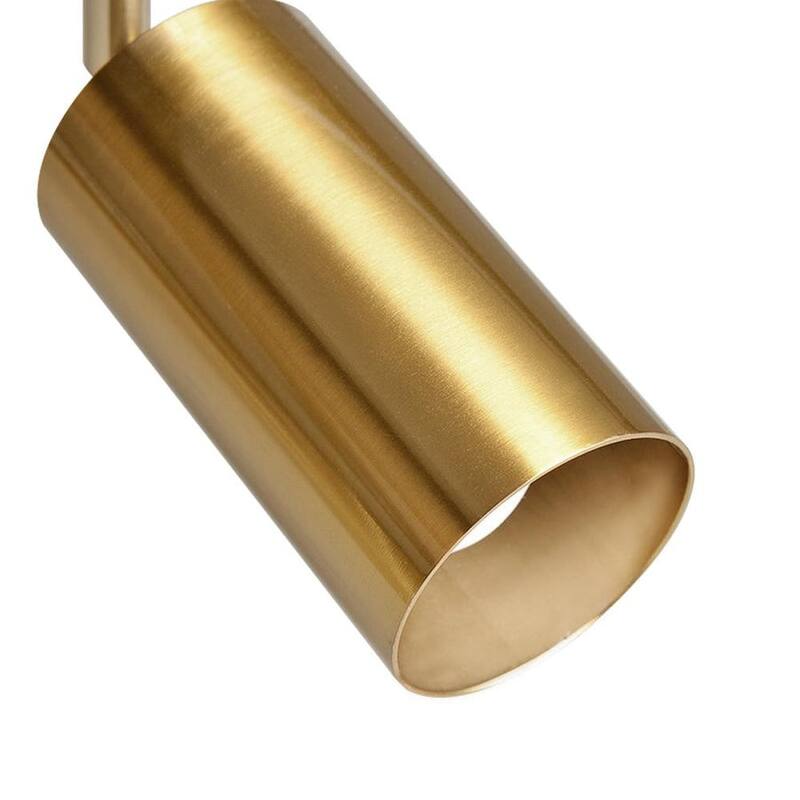 Modern Brass 1-Light Ceiling Spotlight - Adjustable