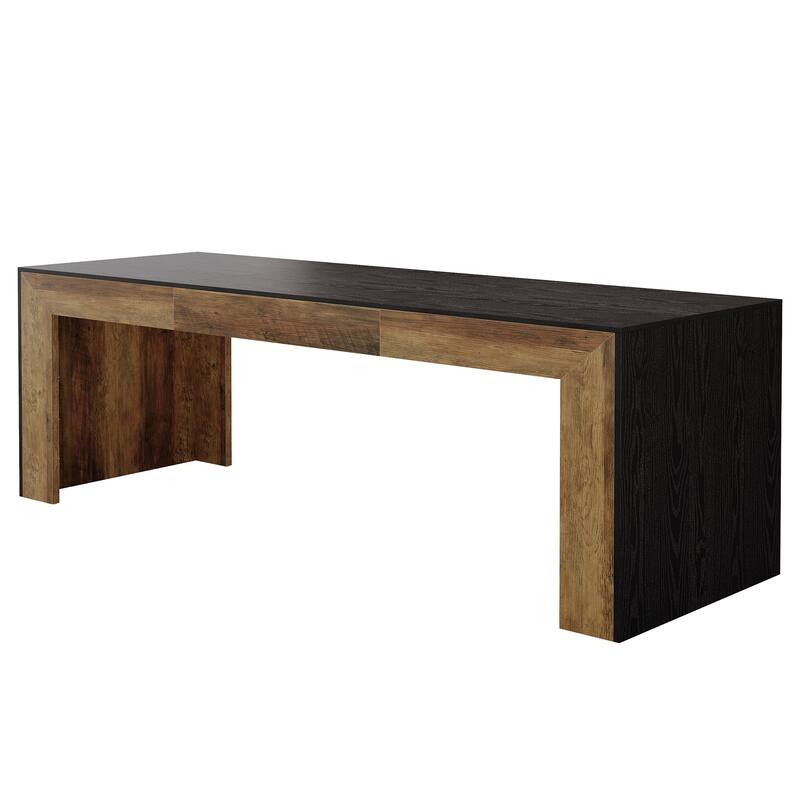 78.7" Dining Table, Wood Kitchen Table, Living/Dining Room Accent Dinner Table Gathering Table