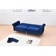 preview thumbnail 40 of 78, Legend Furniture Covertible Velvet Sofa Bed Sleeper
