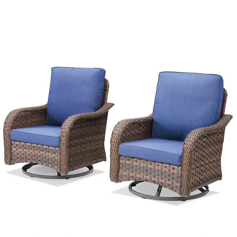 Pocassy Outdoor Patio Furniture Set PE Wicker Sofa Set