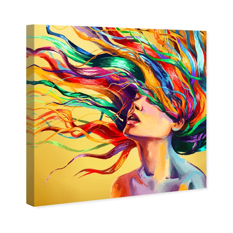 Wynwood Studio Canvas Fashion and Glam Burst of Saturation II Yellow and Modern & Contemporary Wall Art Canvas Print