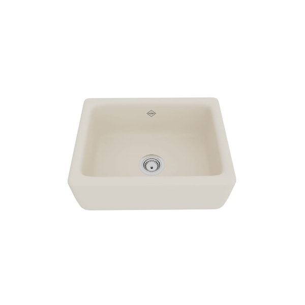 Rohl RC2418 Shaws 24" Farmhouse Single Basin Fireclay Kitchen Sink