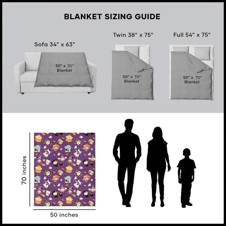 Sanrio Hello Kitty Halloween Silk Touch Throw Blanket