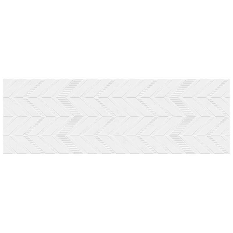Merola Tile Lumiere Lelue Blanco 11-3/4" x 35-3/8" Ceramic Wall Tile
