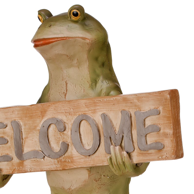 Resin Garden Welcome Frog 15" - 15