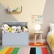 preview thumbnail 34 of 33, Costway Kids Toy Box Wooden Flip-top Storage Chest Bench W/ Cushion