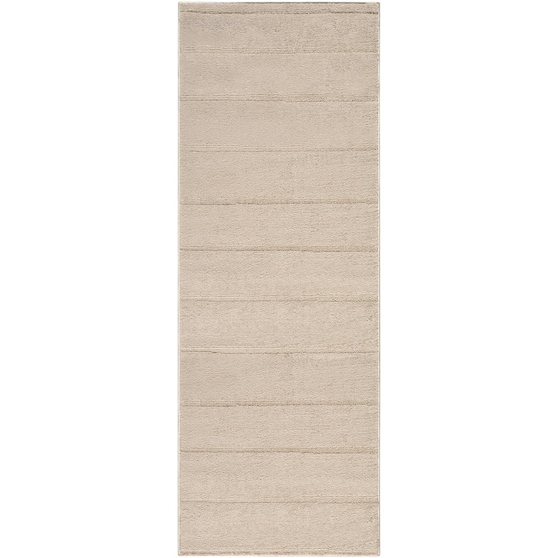 Livabliss x Our PNW Home Cascade Global Striped Area Rug - 2'7" x 12' - Taupe - Runner