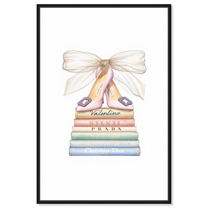 Bibliotheca Belle Canvas by Art Remedy - Black - 36" x 54"
