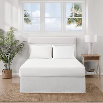 Tommy Bahama Island Estate White Tailored Bedskirt