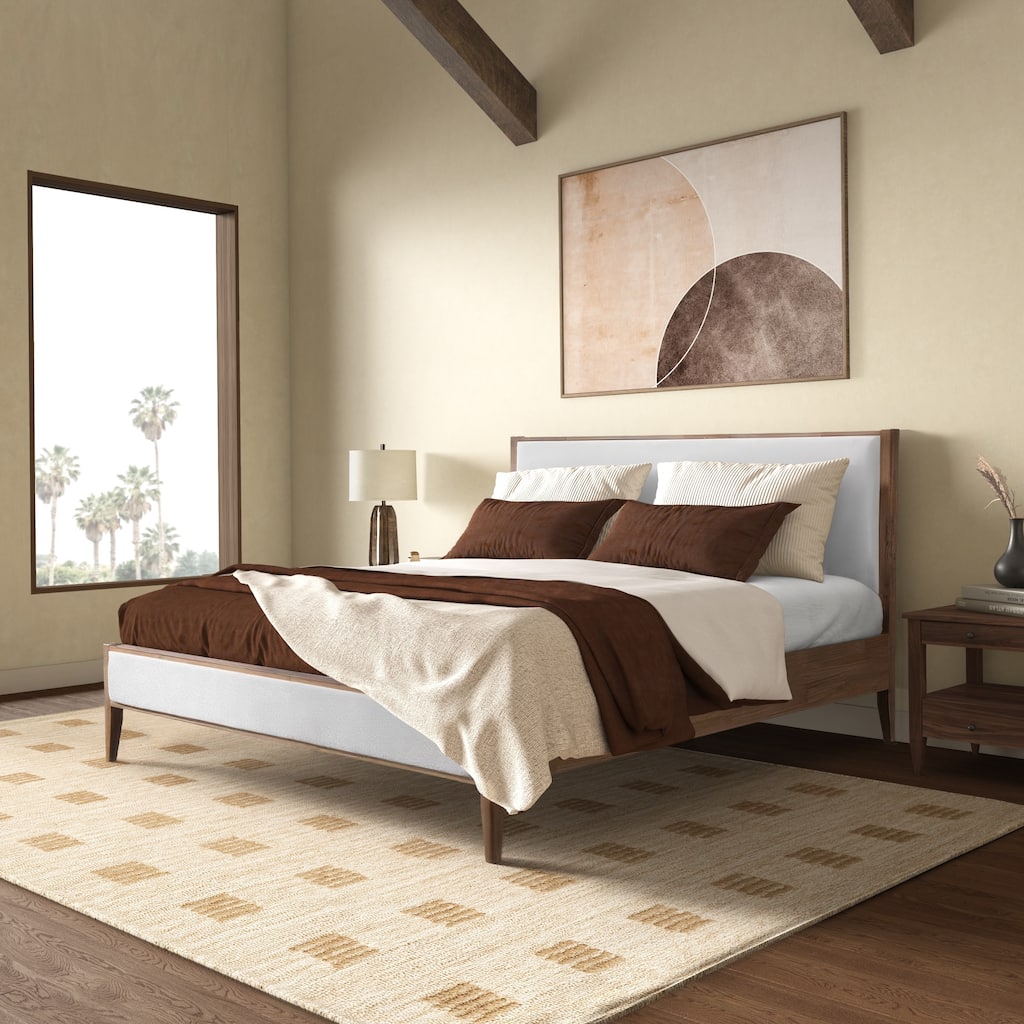 SAFAVIEH Couture Giuliano Wood Frame Bed