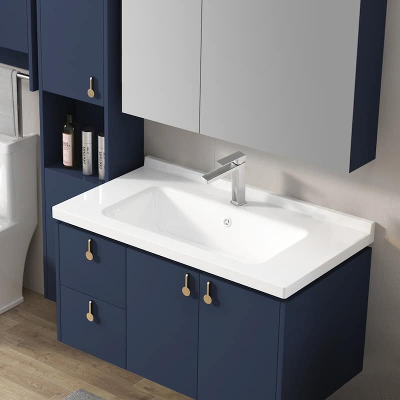 Topcraft 6.85in Single Handle Single Hole Bathroom Faucet