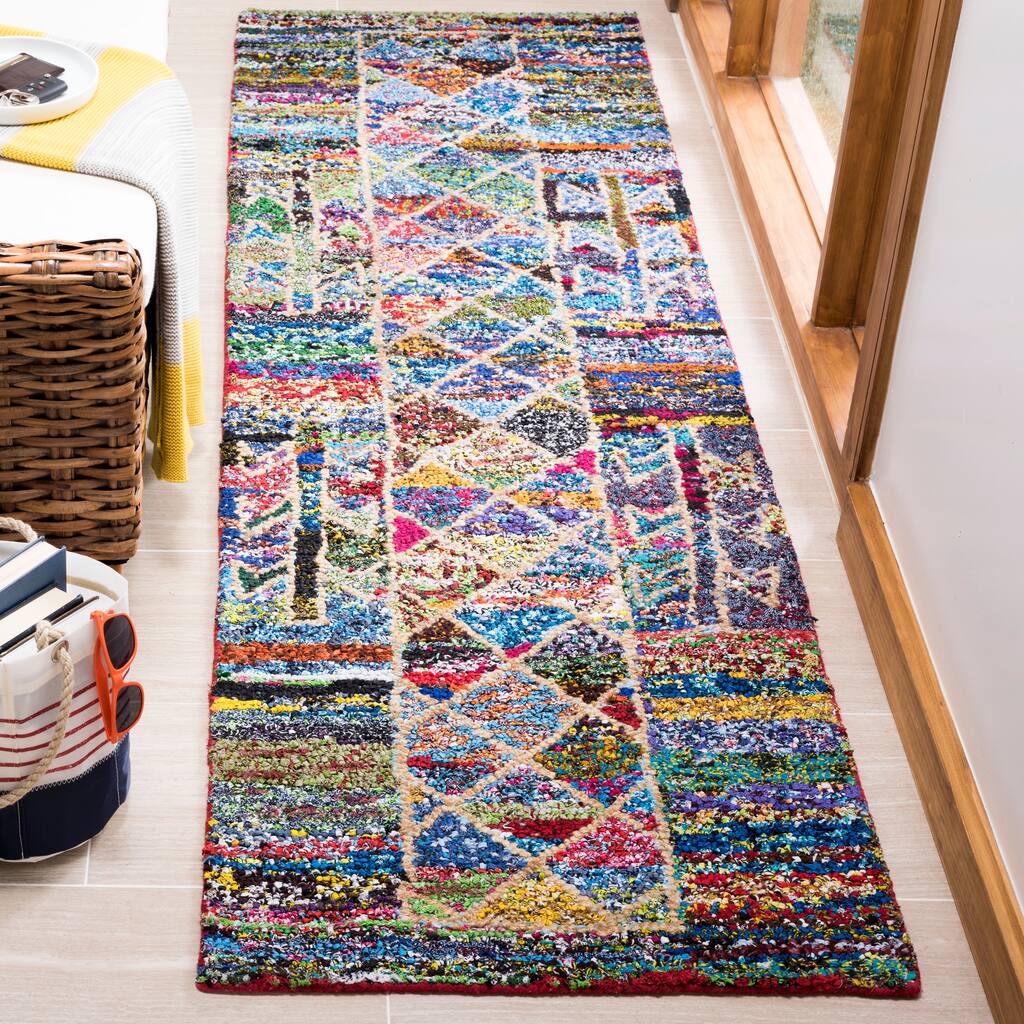 SAFAVIEH Handmade Nantucket Ebeline Contemporary Cotton Rug