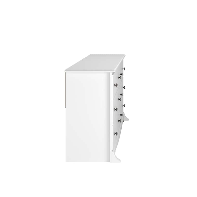 Prepac Monterey 6 Drawer Double Dresser for Bedroom, Wide Chest of Drawers, Traditional Bedroom Furniture