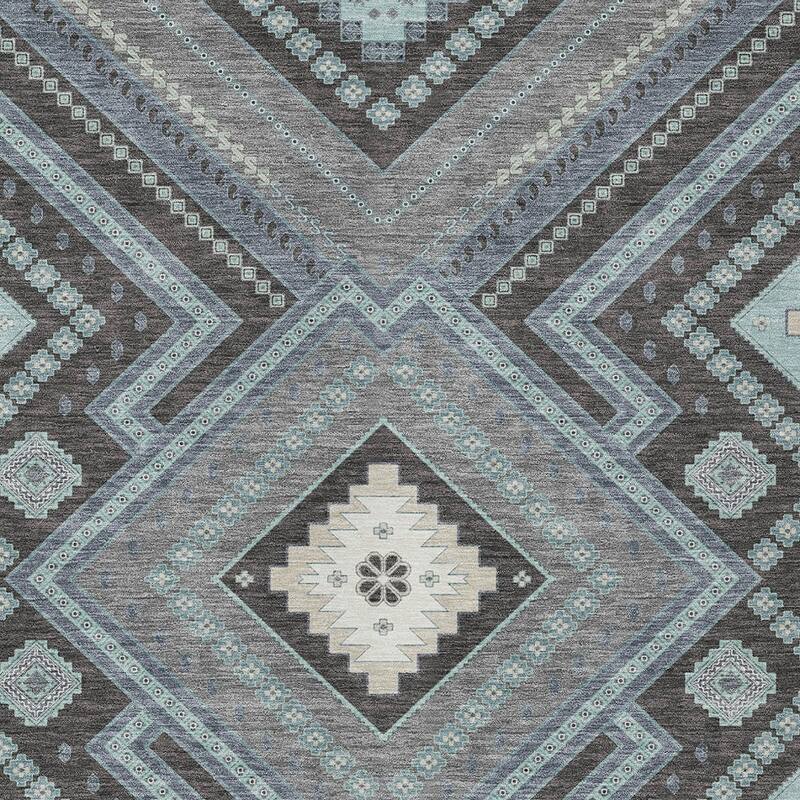 HomeRoots Tribal Transitional Rectangle Outdoor Rug