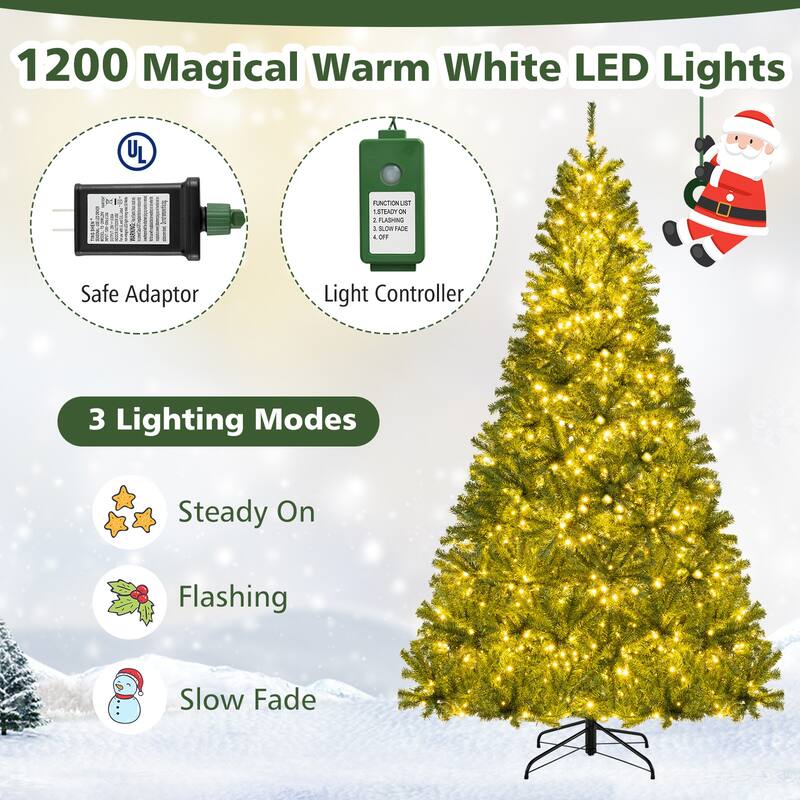 Costway 6/7/8 FT Artificial Christmas Tree with 1528/1098/680 Branch - See Details