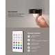 preview thumbnail 6 of 5, EZVALO Black LED Picture Light Wireless with Remote-RGB-3 Pack