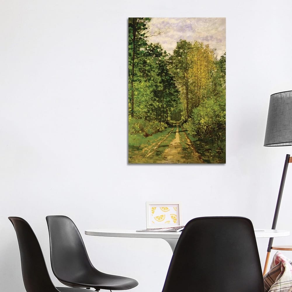 iCanvas "Wooded Path, 1865" by Claude Monet Canvas Print