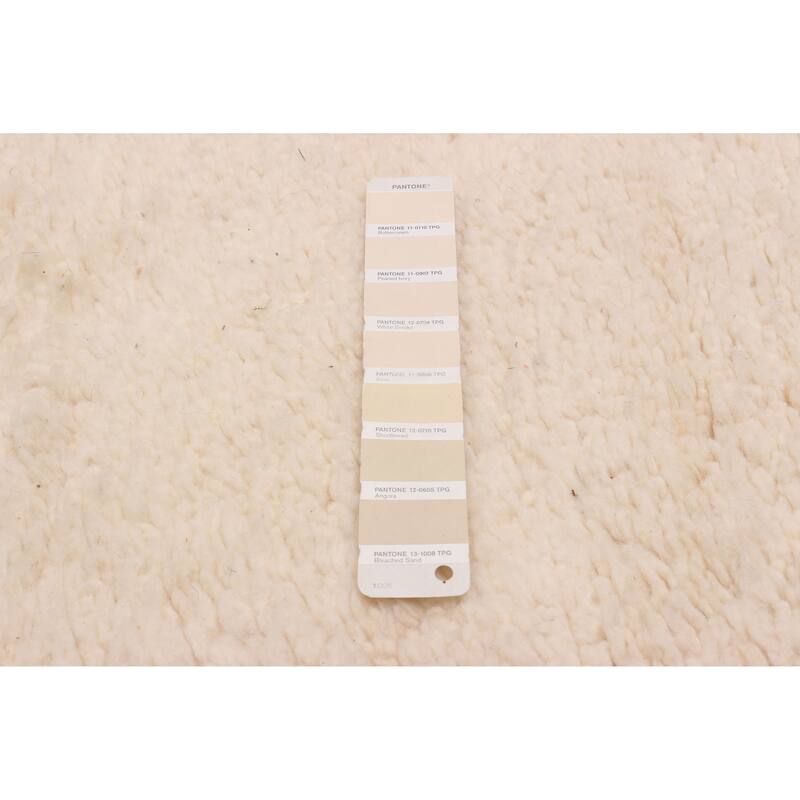 ECARPETGALLERY Hand-knotted Beni Ourain Cream Wool Rug - 6'0 x 8'3