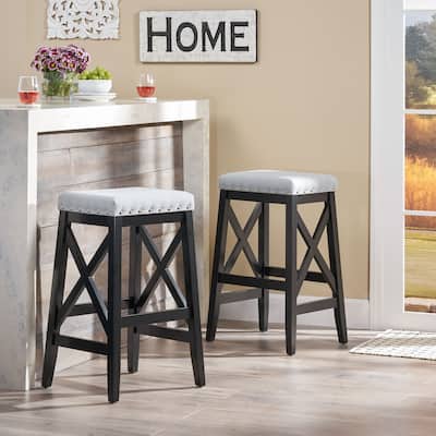 Saddle Barstool Set of 2
