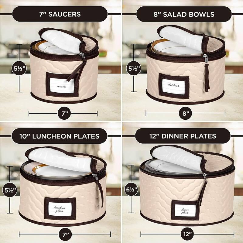 Dinnerware Storage Organizer 5-Piece Set for Fine China,Tableware Cups