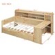 preview thumbnail 12 of 10, Maximize Stroage Space Daybed Twin Frame with 2 Drawers, Natural