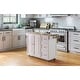 preview thumbnail 41 of 44, Homestyles Mobile Kitchen Island Cart with Wood Top and Dropleaf Breakfast Bar