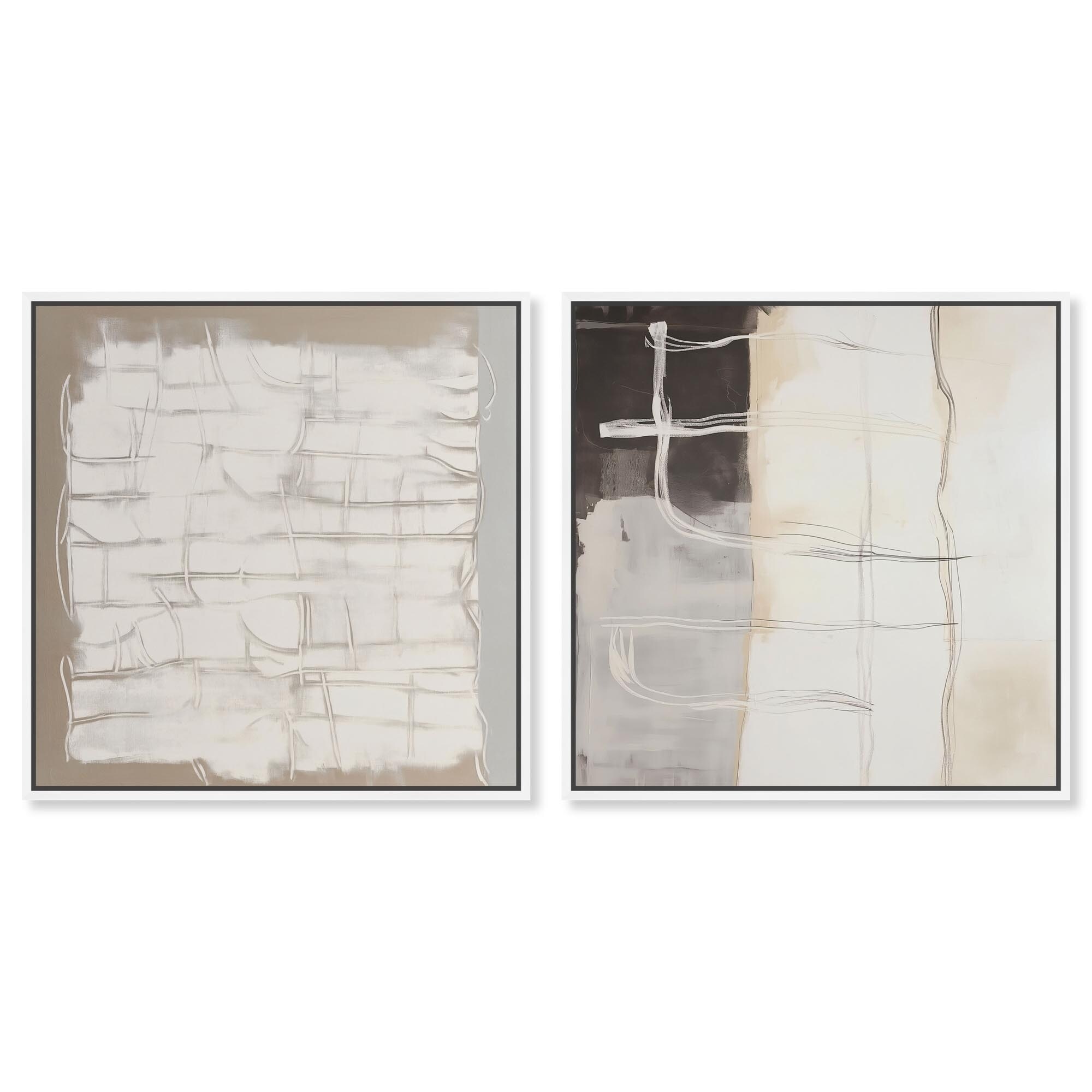 Neutral Luxe Harmony Set Canvas Art by Art Remedy