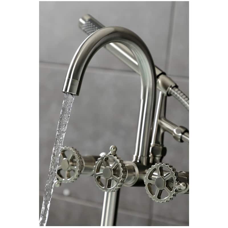 Kingston Brass AE810.CG Fuller Deck Mounted Tub Filler with Built-In