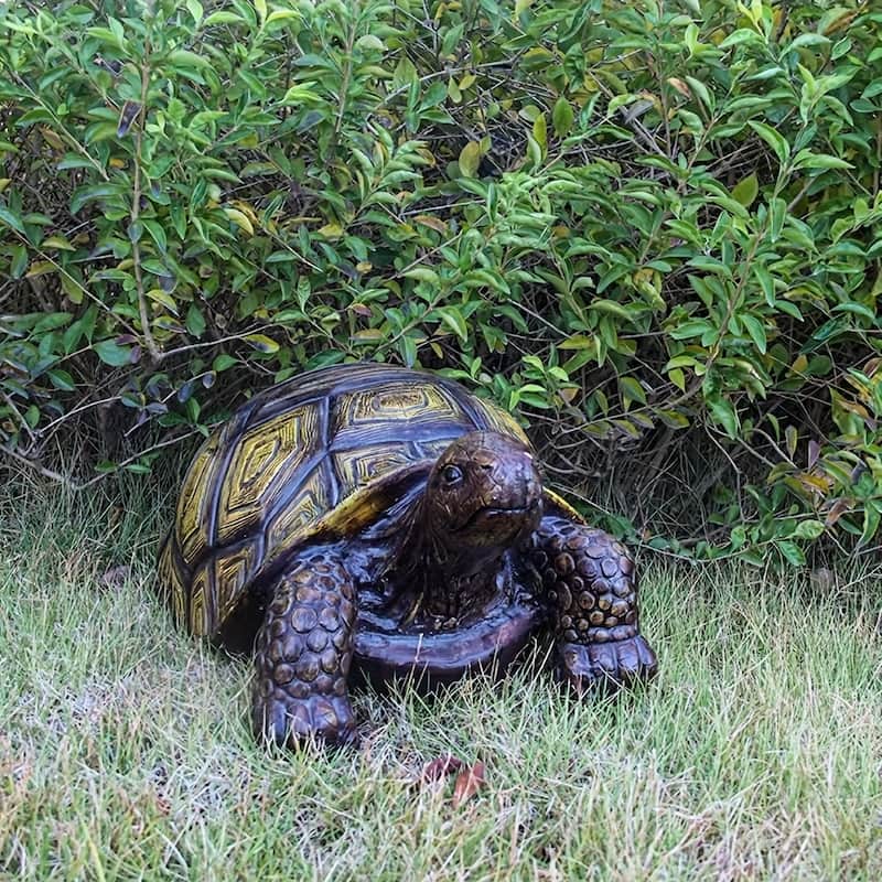 21.3" Large 3D Turtle Statue - Realistic Resin Garden Sculpture with Intricate Shell Design, Weather-Resistant