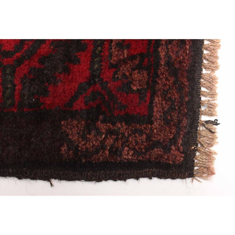 ECARPETGALLERY Hand-knotted Teimani Dark Brown Wool Rug - 3'4 x 6'1