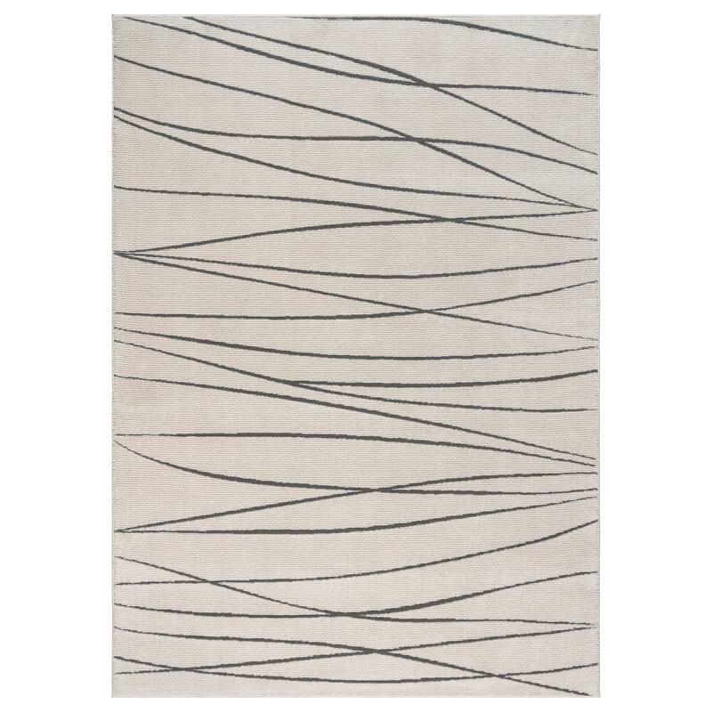 Gertmenian Kielo Modern Abstract Soft Polyester High-Low Style Indoor Area Rug Collection