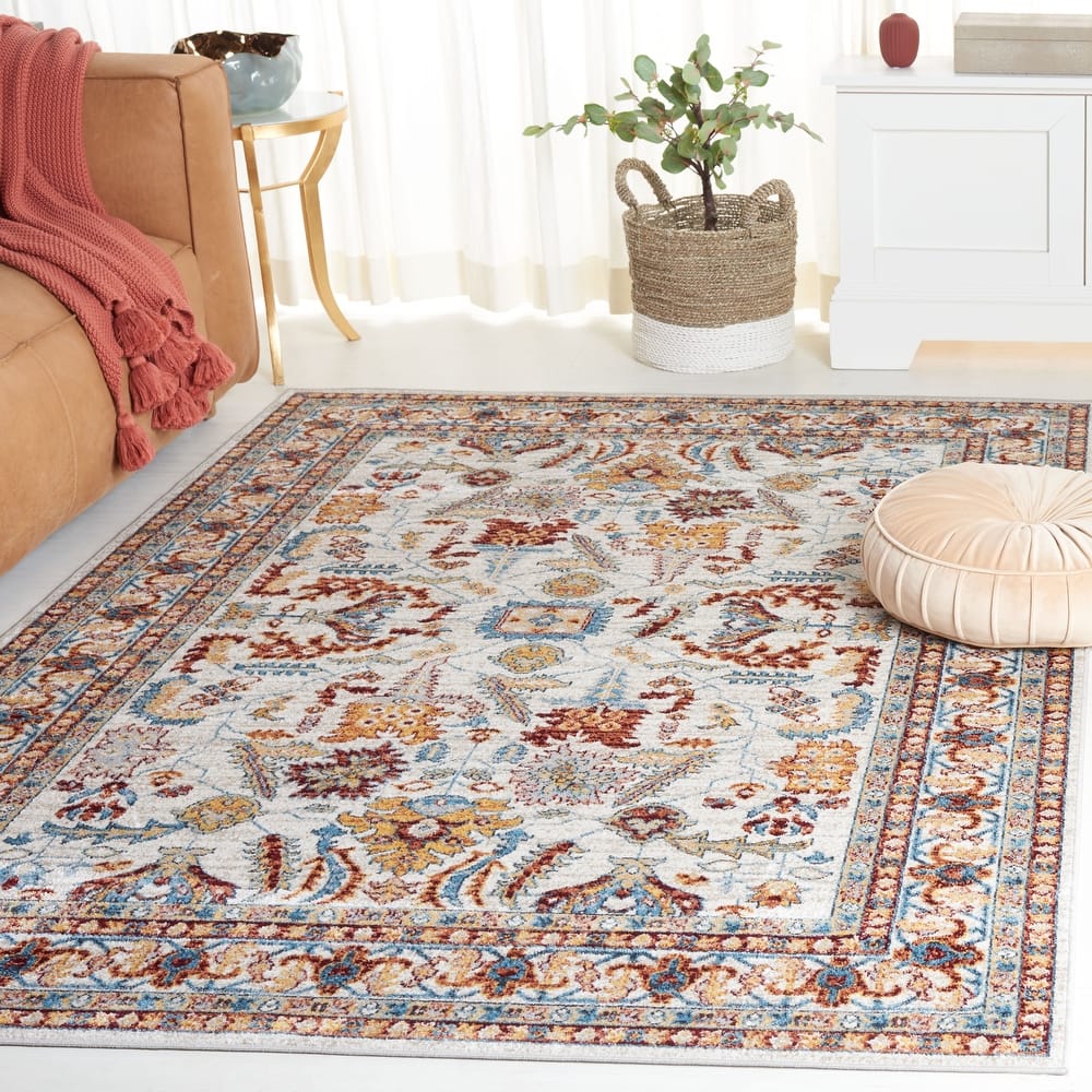 SAFAVIEH Bayside Machine Washable Dameliya Oriental Rug
