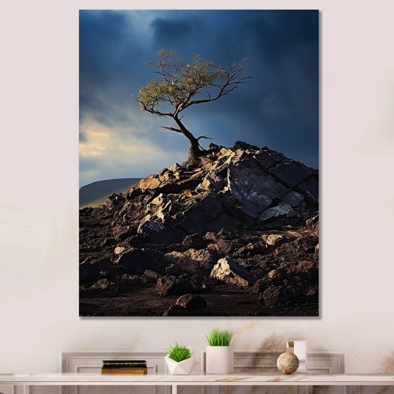 Designart quot Volcano Volcanic Emission I quot Volcano Wall Art Bed Bath