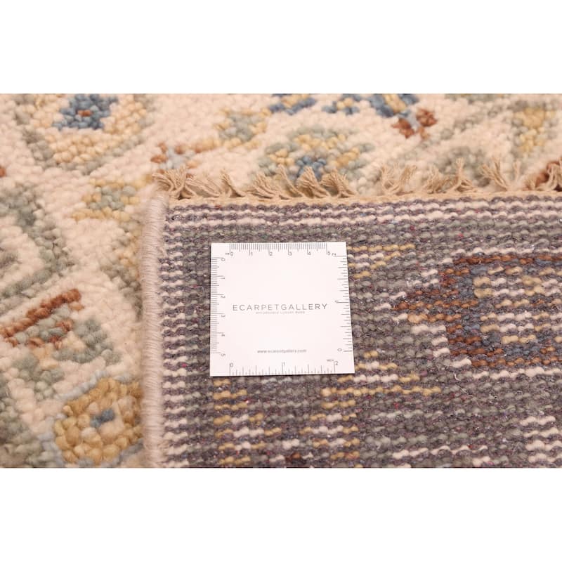 ECARPETGALLERY Hand-knotted Mamluk Cream Wool Rug - 2'7 x 7'11