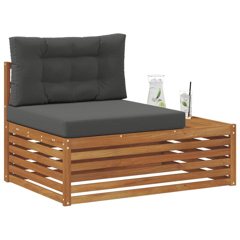 vidaXL Outdoor Sofa Solid Acacia Wood Natural
