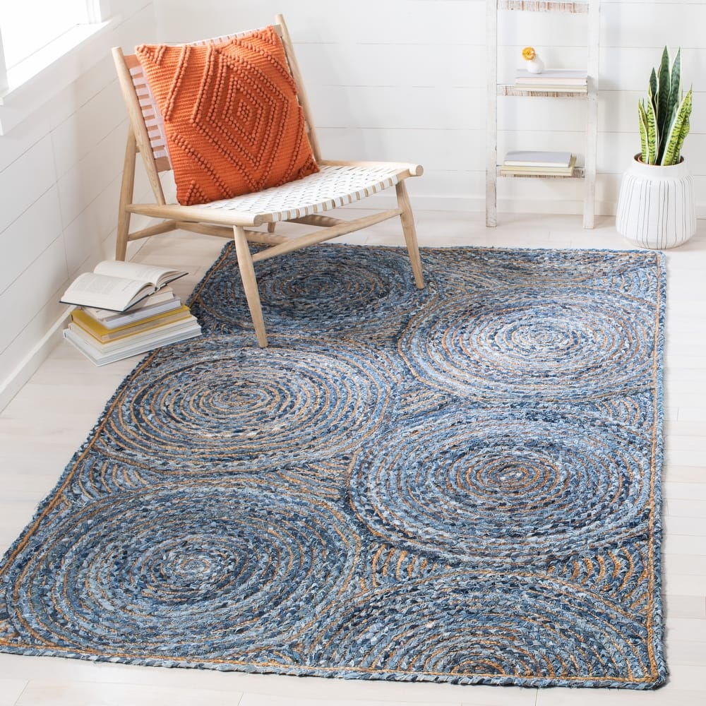 SAFAVIEH Handmade Cape Cod Eulogia Coastal Jute Rug